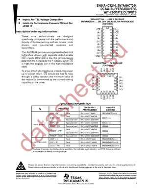 SN74AHCT244NSR datasheet  